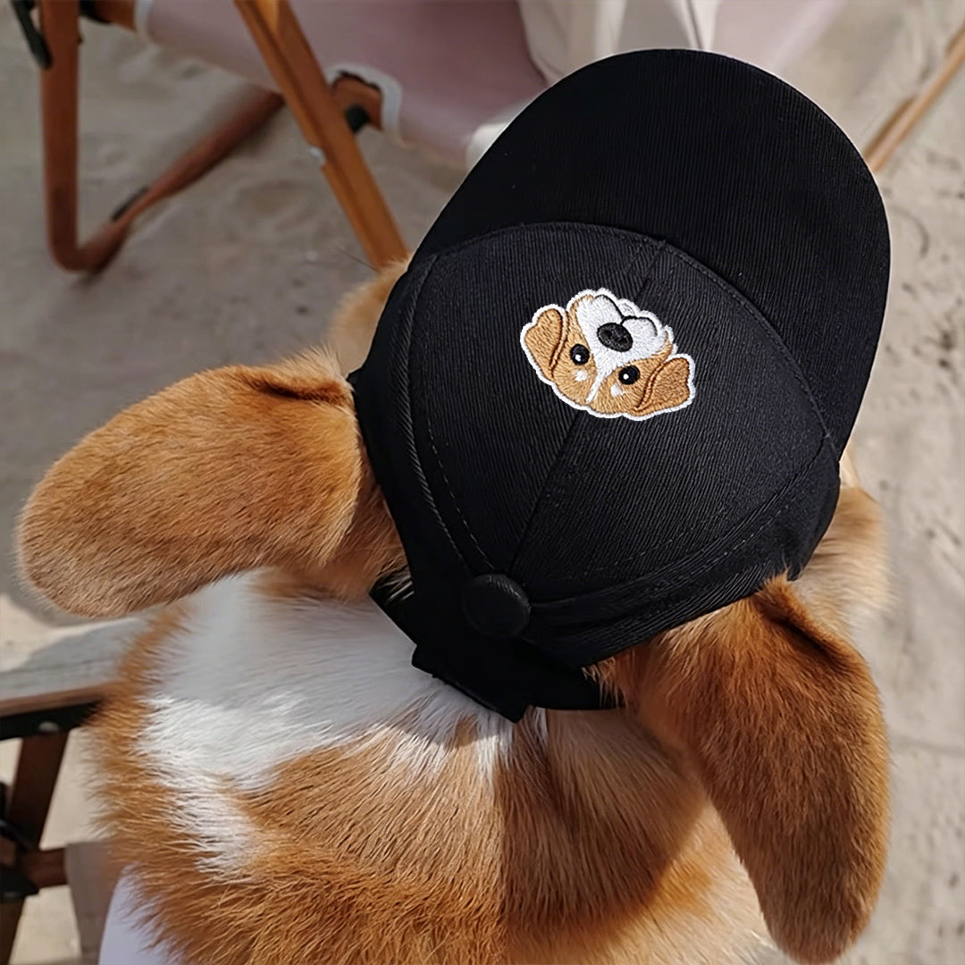 Personalized Embroidered Dog Portrait Sun Hat