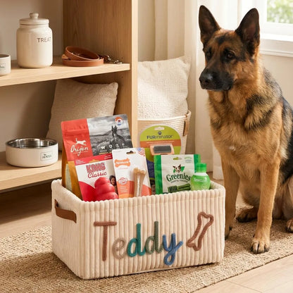 Puptailor Personalized Pet Toy Basket