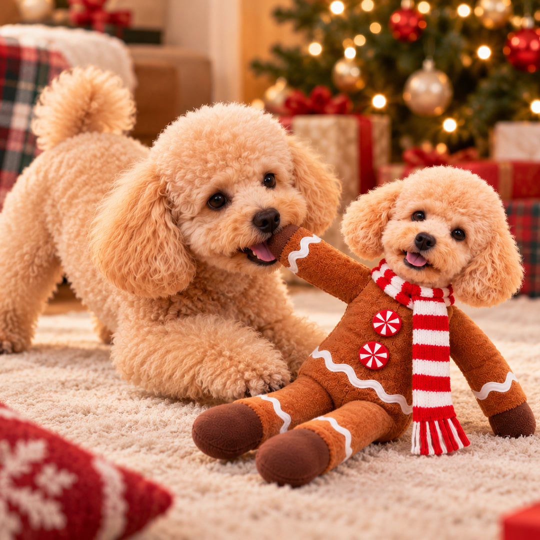 Personalized Christmas Costume Pet Poseable Plush Doll with Funny Pet Photos