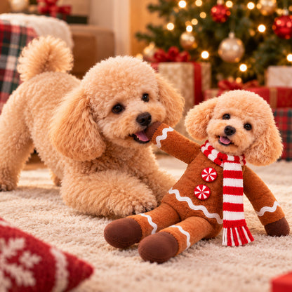 Personalized Christmas Costume Pet Poseable Plush Doll with Funny Pet Photos