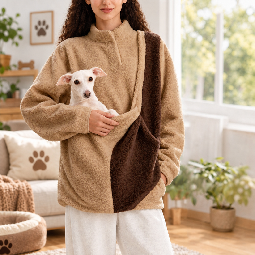 Custom Embroidered Fleece Pet Carrier Sweater