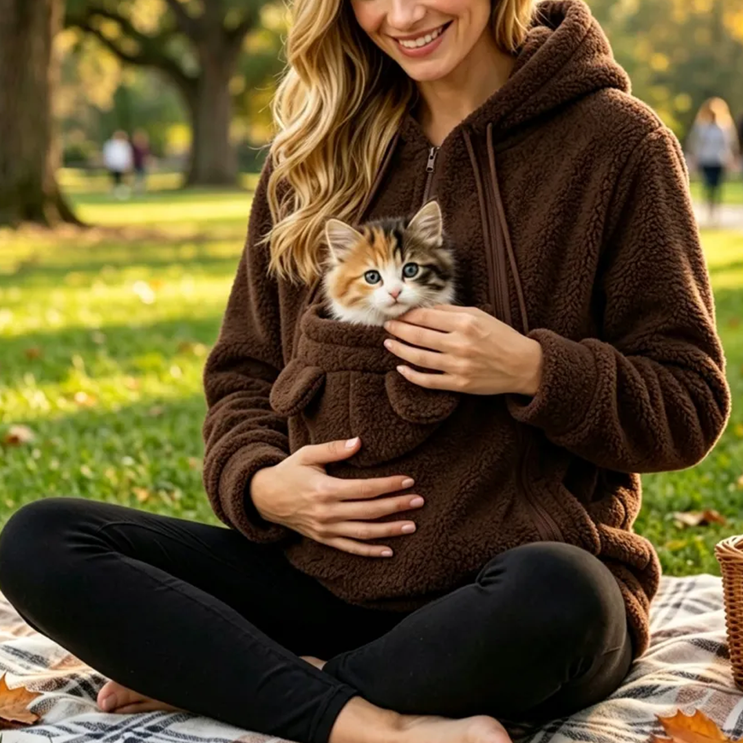 Custom Embroidered Pet Carrier Hoodie