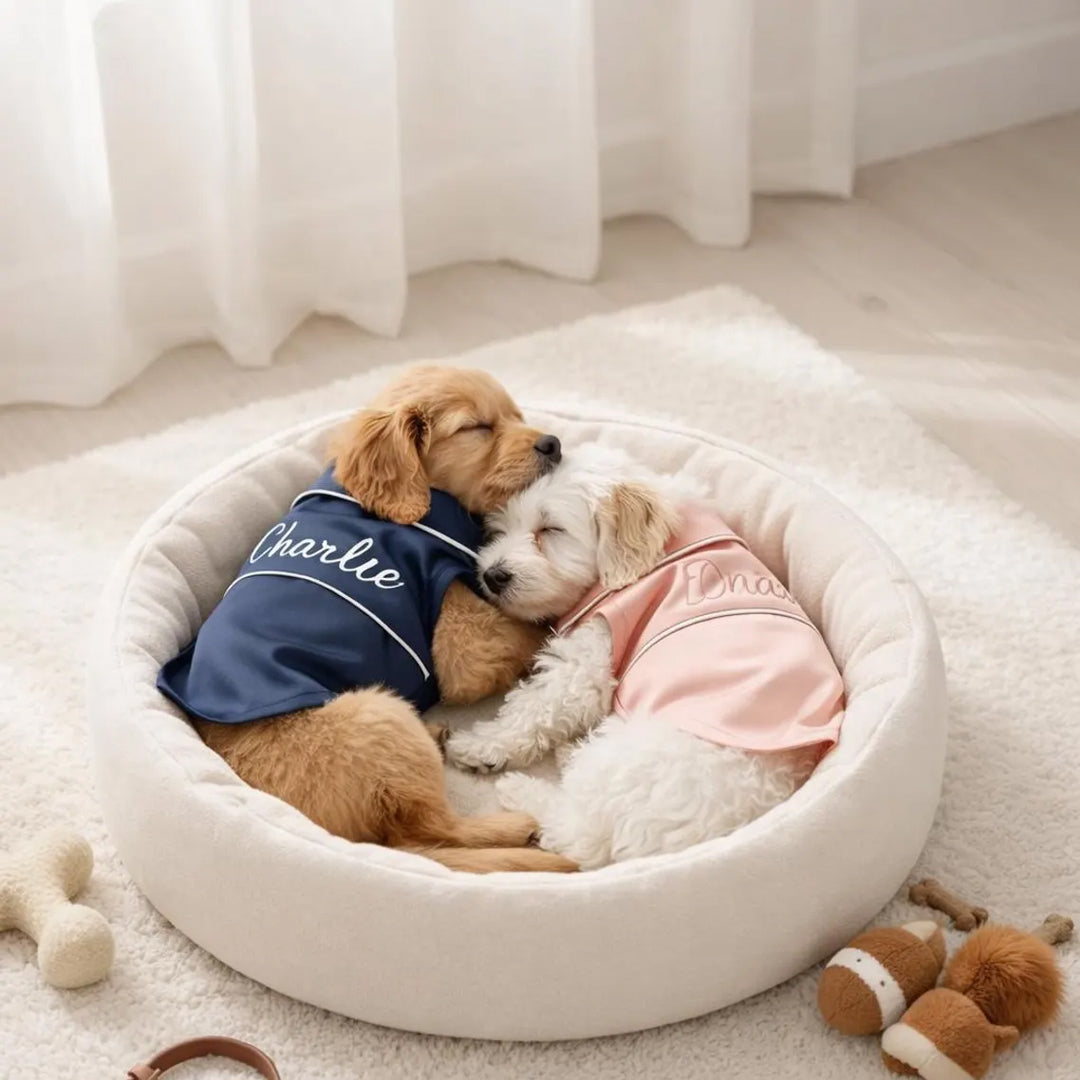 Personalized Luxury Satin Dog Pajamas With Name