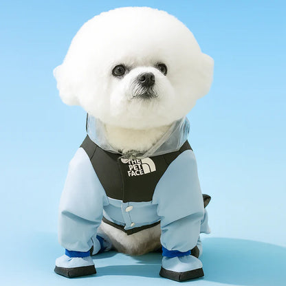 Personalized Full-Coverage Dog Raincoat