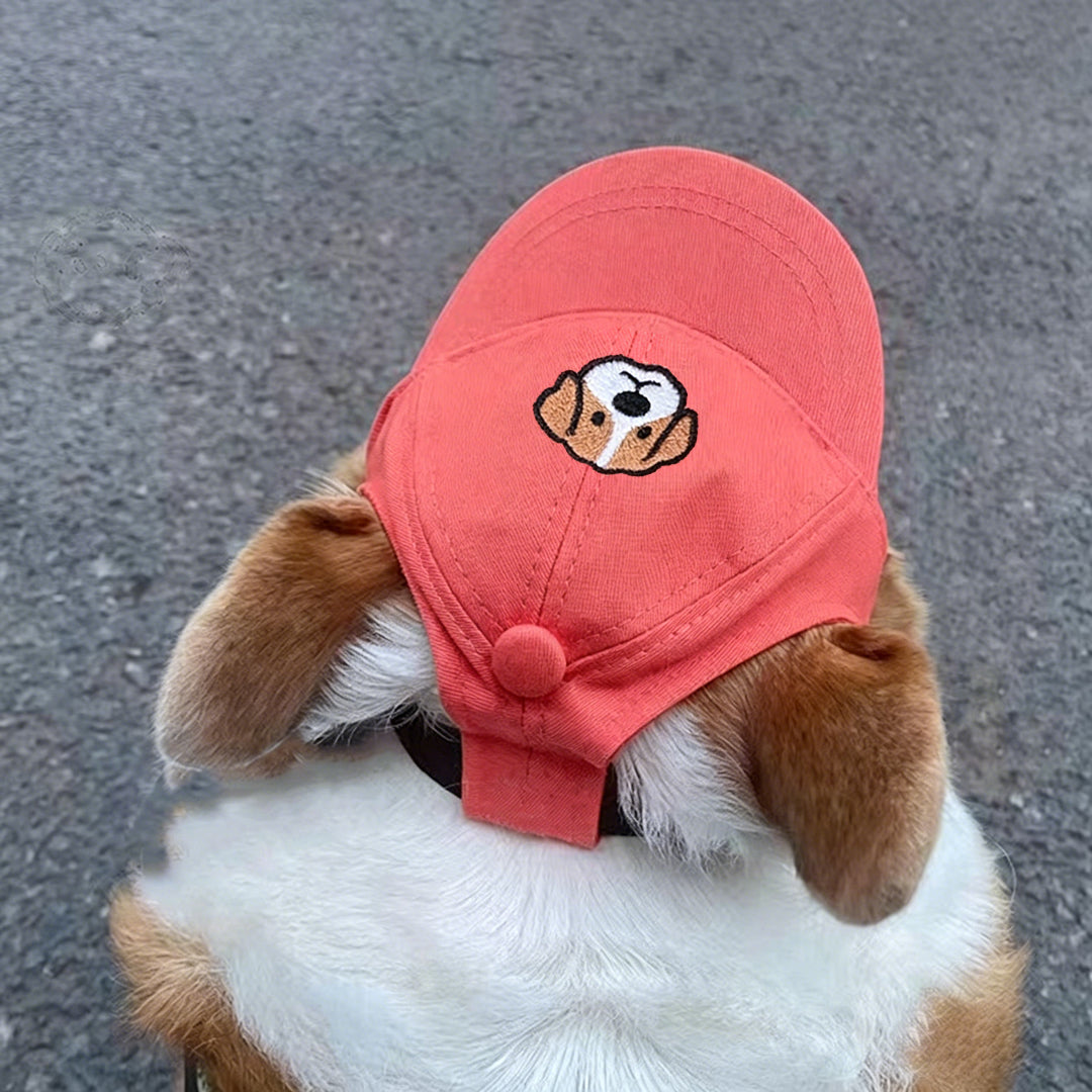 Personalized Embroidered Dog Portrait Sun Hat