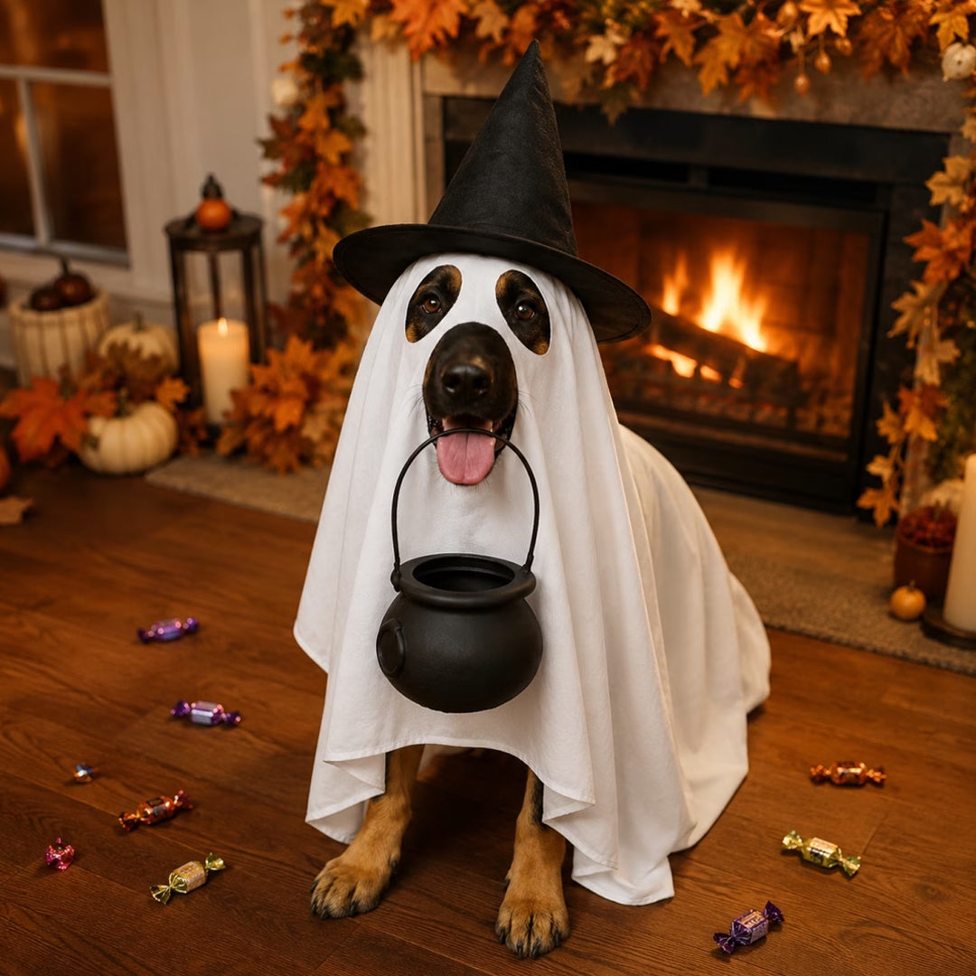 Puptailor Halloween Ghost Costume for Dogs
