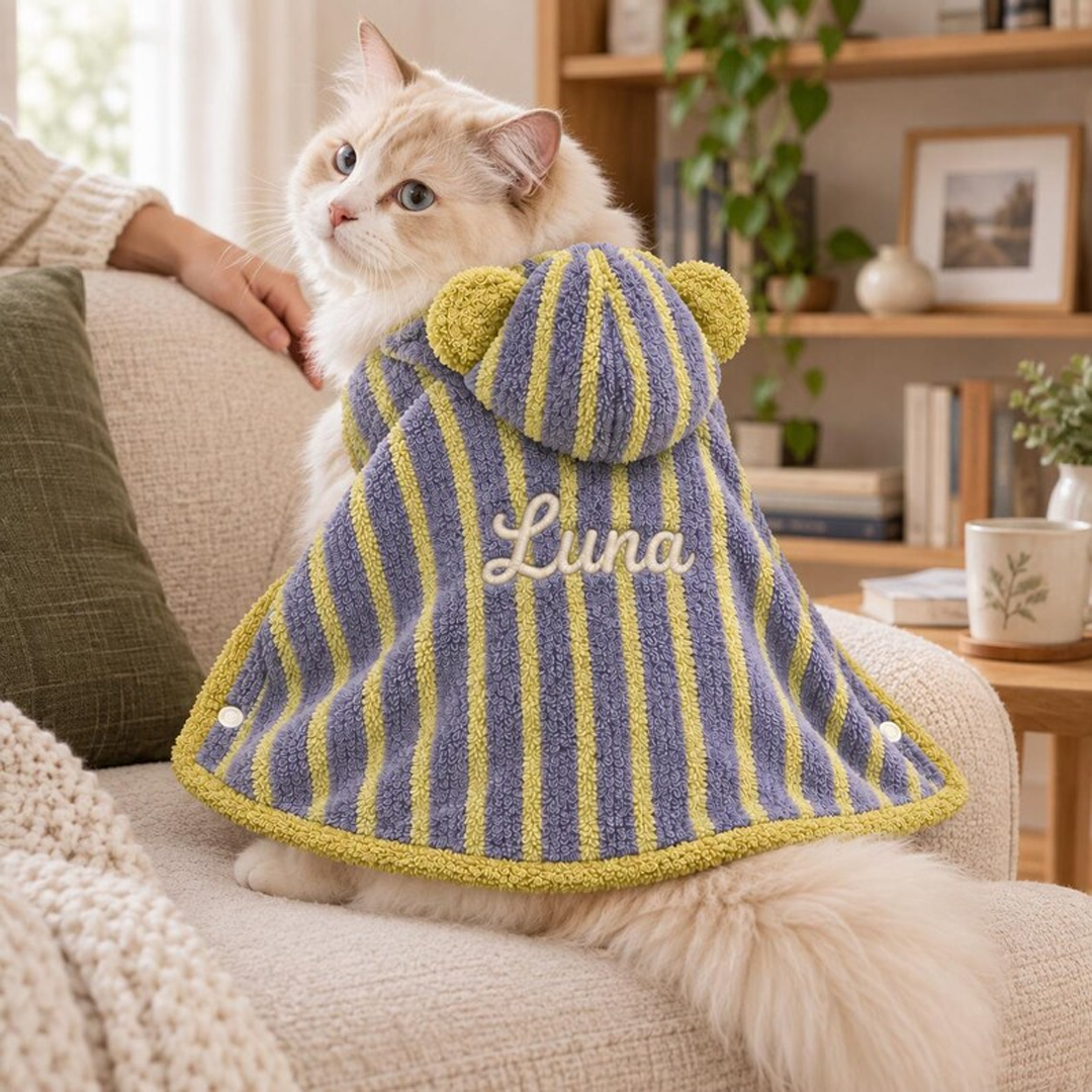 Personalized Hooded Pet Cape