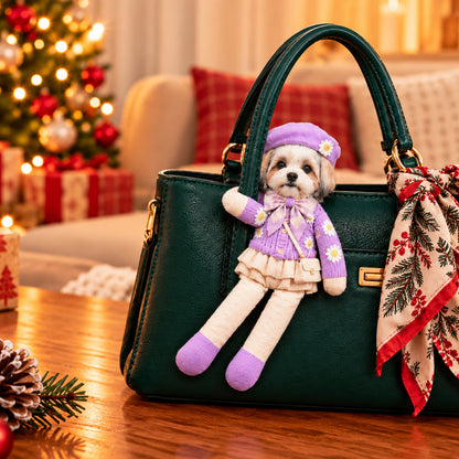 Personalized Funny Fashion Pet Poseable Plush Doll with Pet Photos