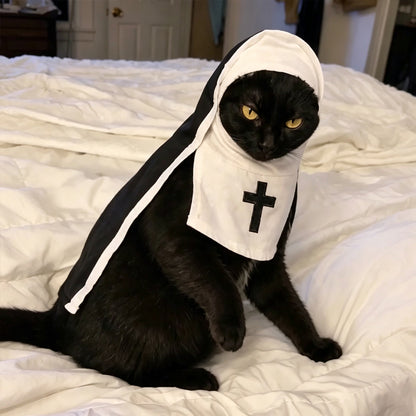 Puptailor Funny Halloween Nun Costume for Pets