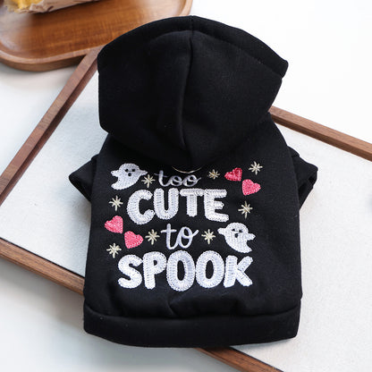 Puptailor Personalized Halloween Embroidered Pet Hoodie