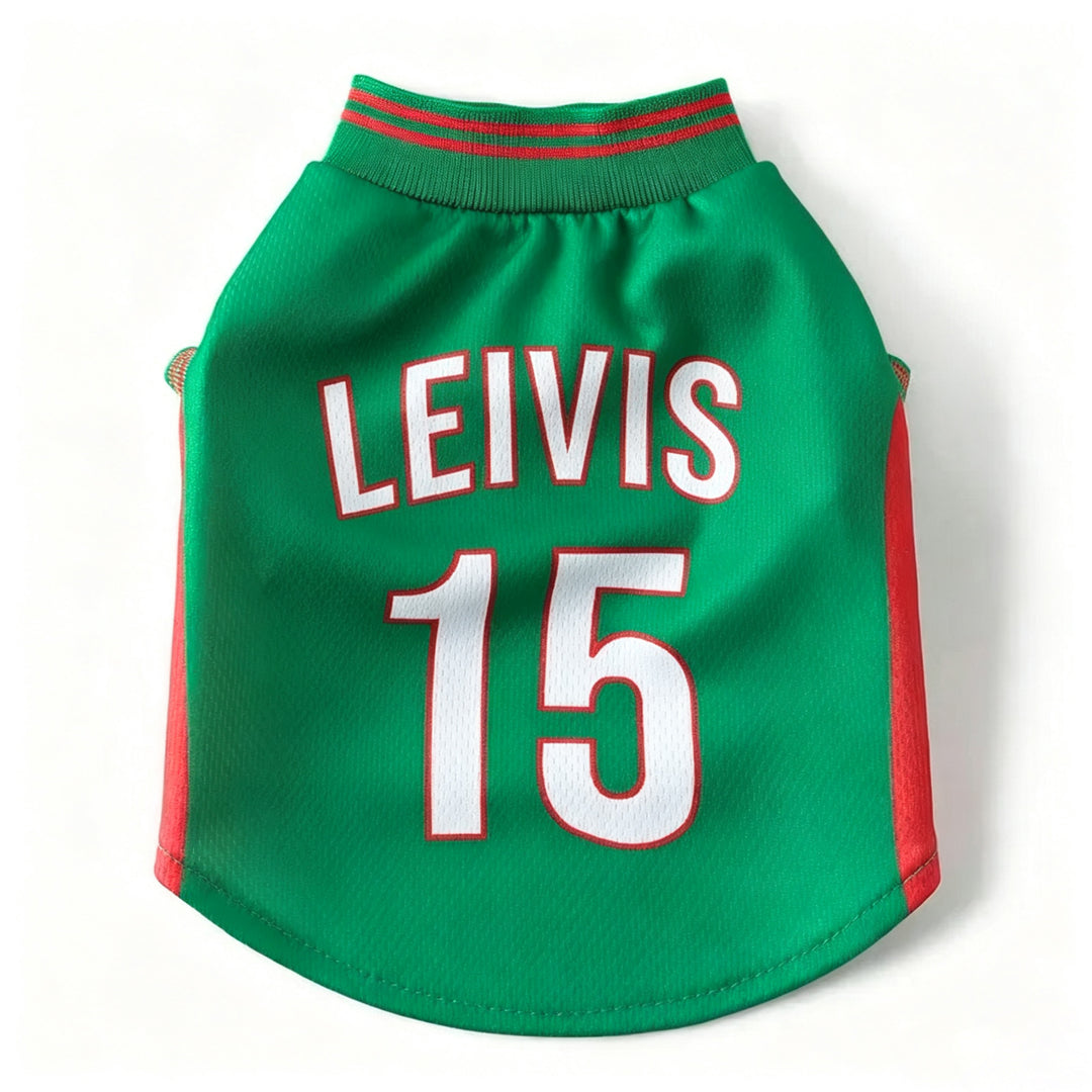 Personalized Dog Jersey with Name Number