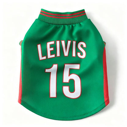 Personalized Dog Jersey with Name Number