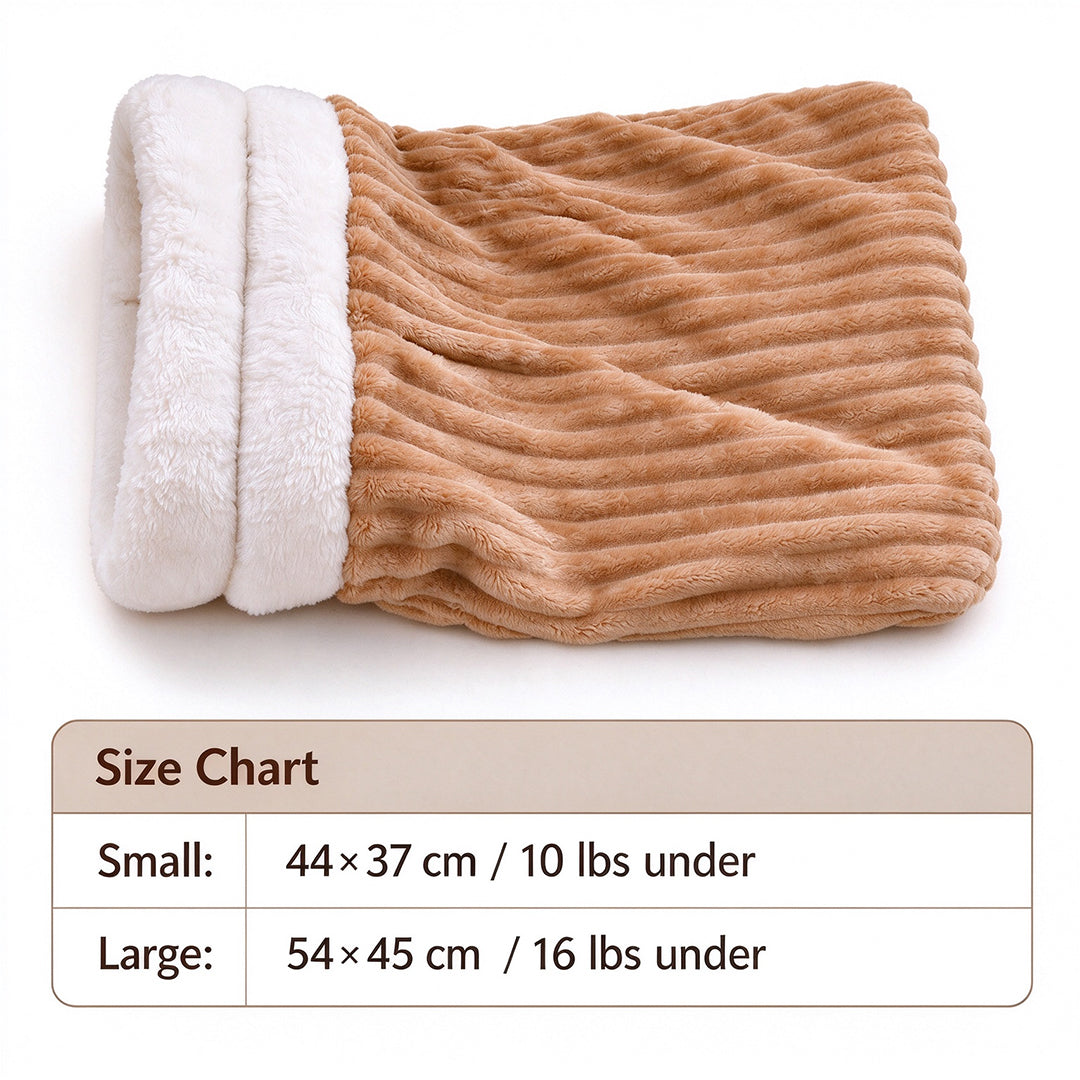 Cozy Corduroy Pet Sleeping Bag