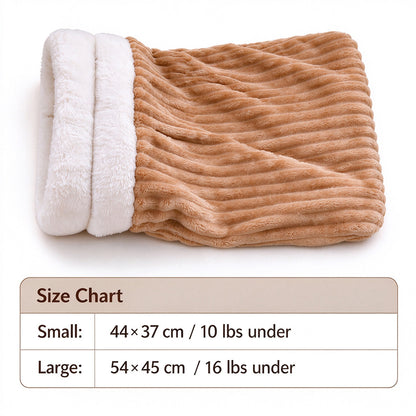 Cozy Corduroy Pet Sleeping Bag