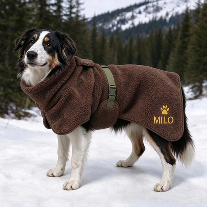 Personalized Sherpa Fleece Dog Vest