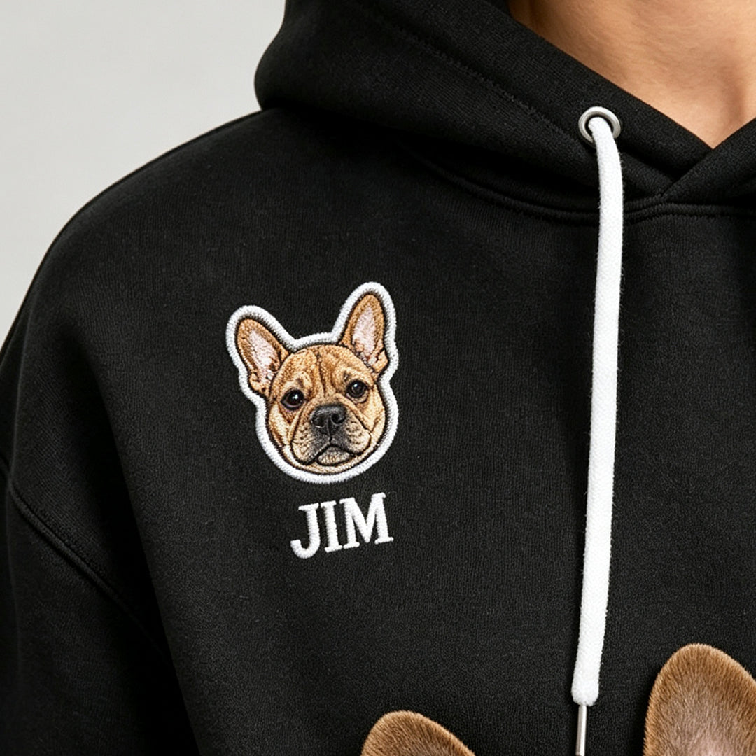Puptailor Personalized Kangaroo Pouch Hoodie for Dogs Cats Pet
