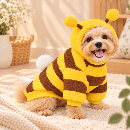 Personalized Bee Dog Costume with Leash Hole