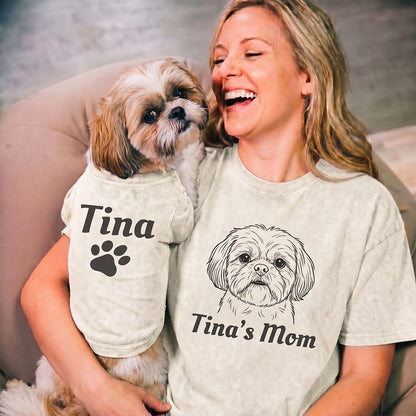 Personalized Matching Dog Mom & Dog Shirts