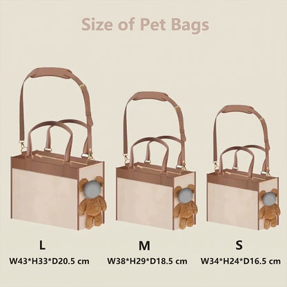 Personalized Cute Plush Pet Head-Peeking Doll Bag
