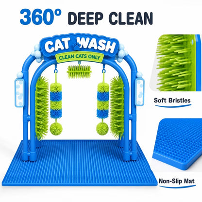 Cat Self-Grooming Arch with Brushes
