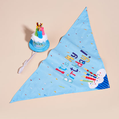 Pet Birthday Hat & Bandana Set