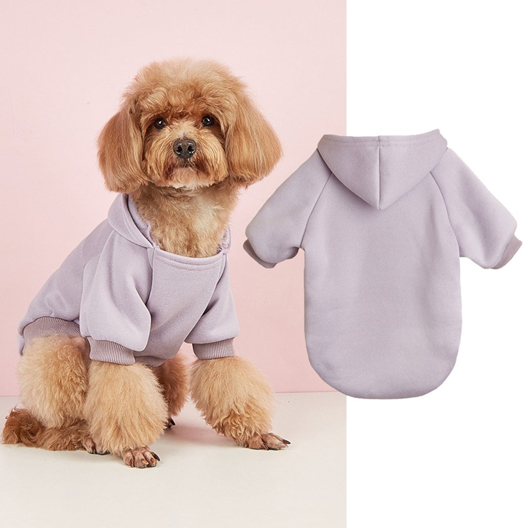 Personalized Solid-Color Warm Pet Hoodie