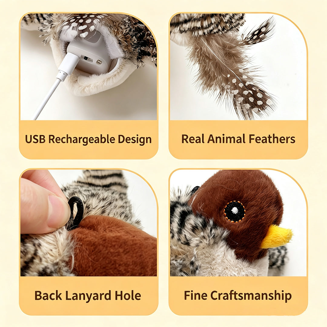 Puptailor Cat Interactive Bird Toy