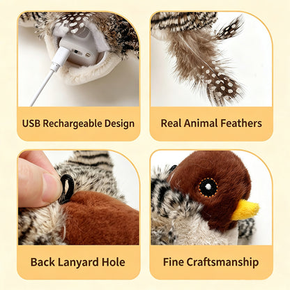 Puptailor Cat Interactive Bird Toy