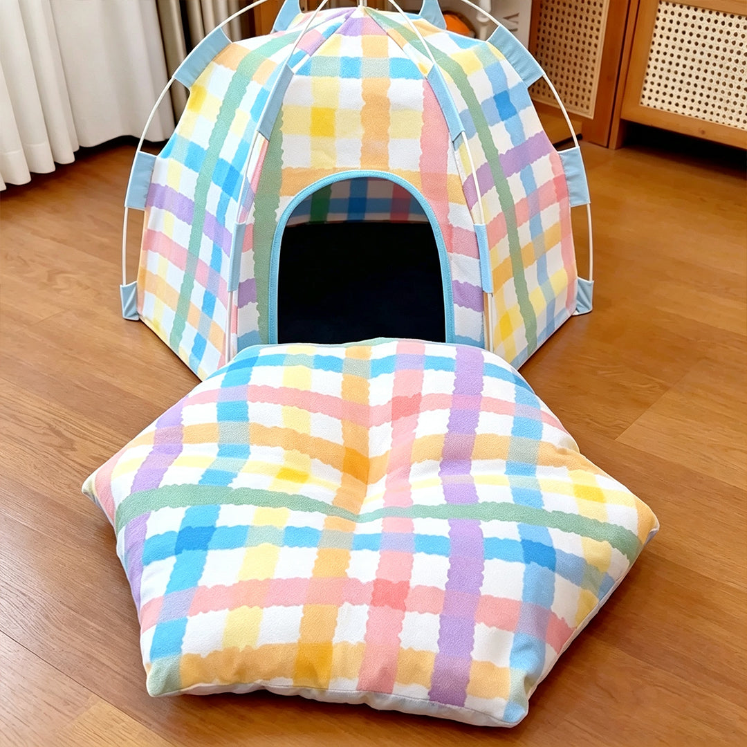 Personalized Hexagonal Pet Tent Bed