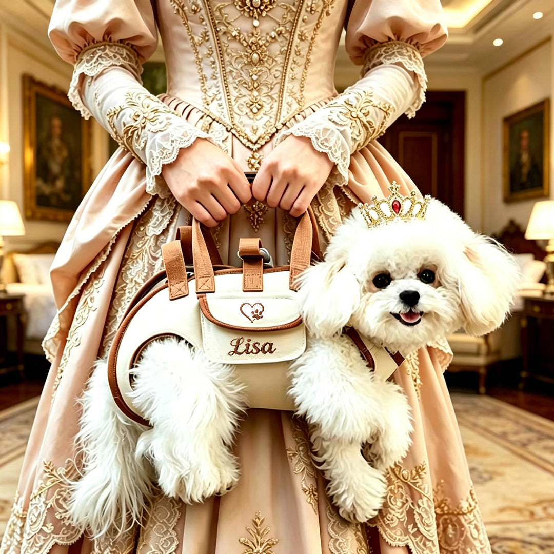 Personalized Custom Portable, Breathable, Crossbody Pet Backpack