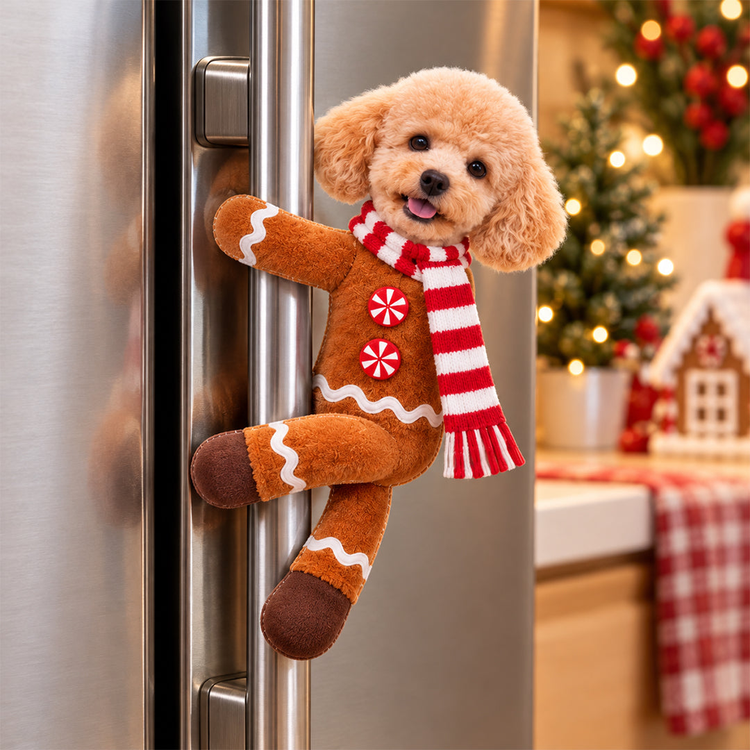Personalized Christmas Costume Pet Poseable Plush Doll with Funny Pet Photos