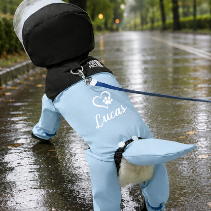 Personalized Full-Coverage Dog Raincoat