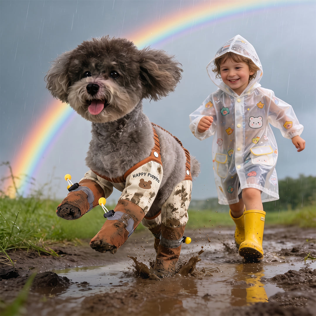 Custom Name Dog Waterproof Leggings Boots