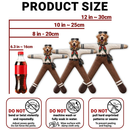 Personalized Funny Fashion Pet Poseable Plush Doll with Pet Photos