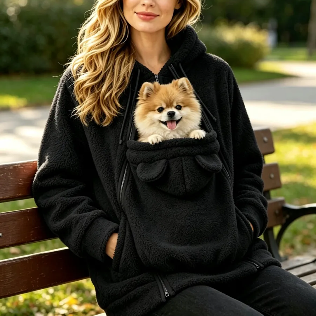 Custom Embroidered Pet Carrier Hoodie