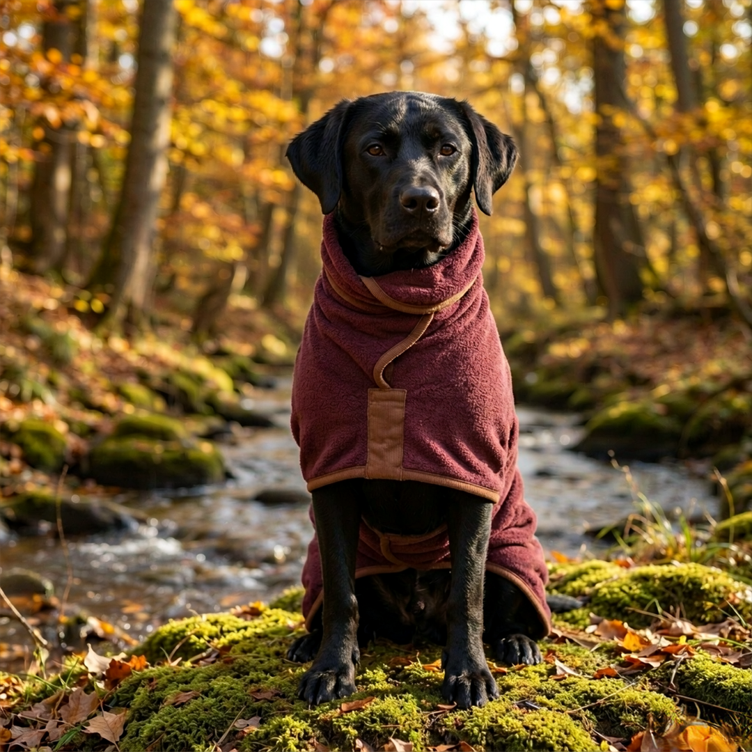 Personalized Hooded Microfiber Dog Bathrobe