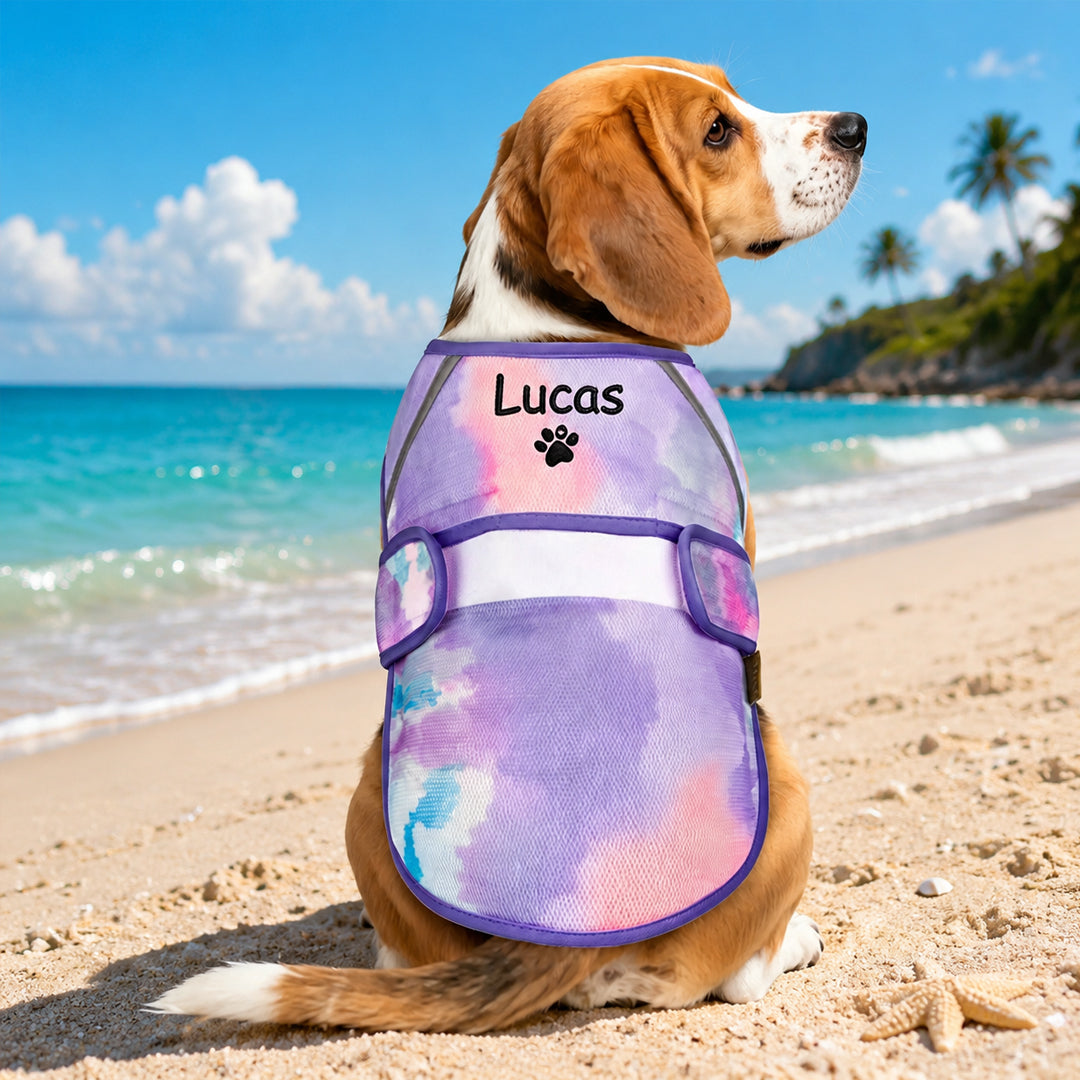 Personalized Dog Cooling Tie-dye Vest