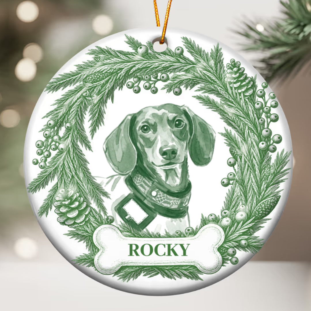 Personalized Pet Nameplate Christmas Ornament