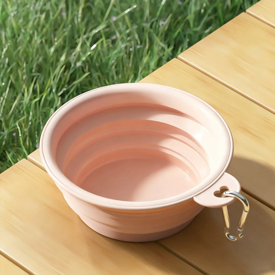 Collapsible Silicone Travel Dog Bowl