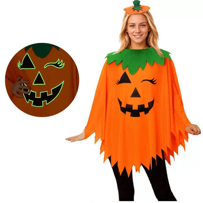 Puptailor Halloween Pumpkin Costume Set Suitable for Adults, Children, and Pets