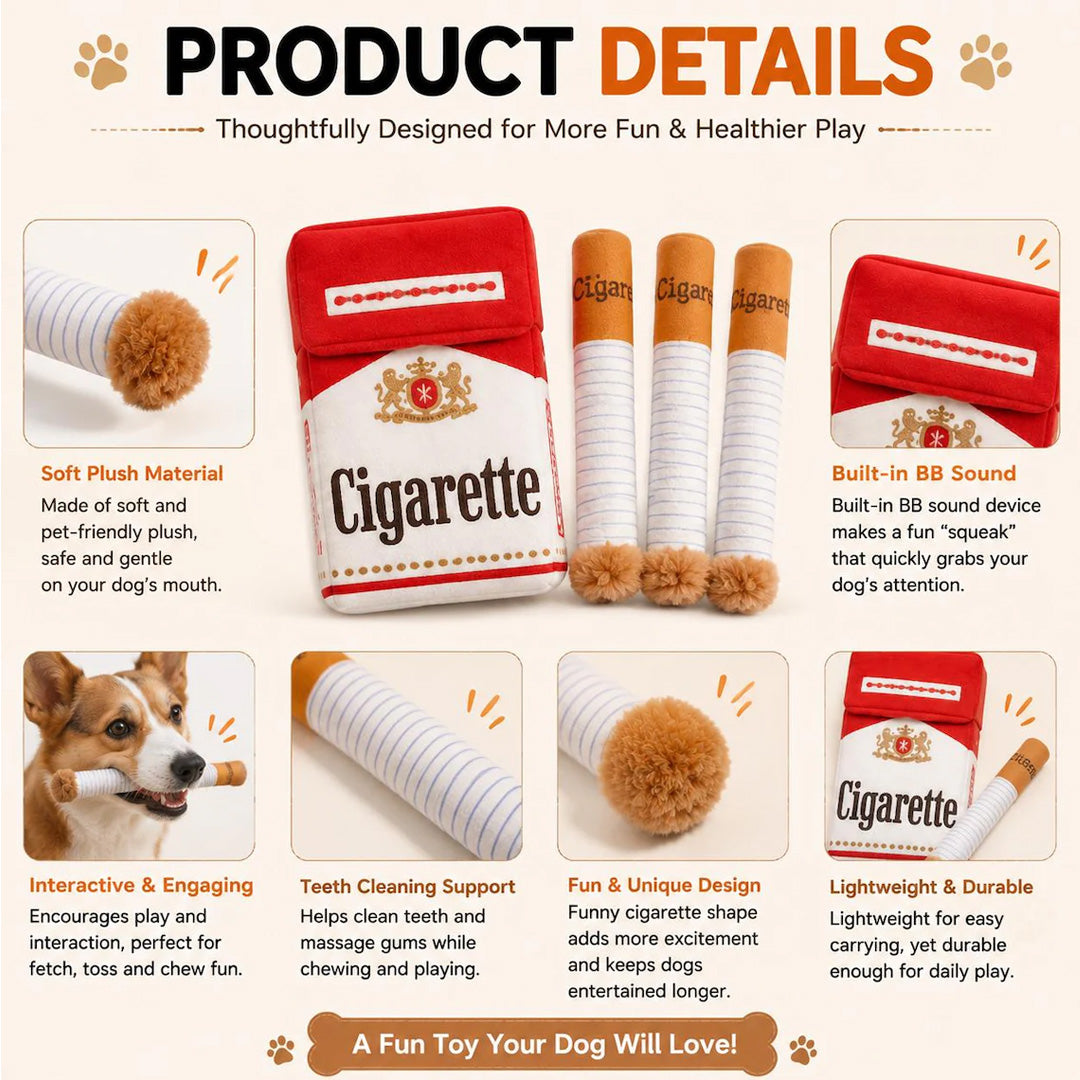 Puptailor Funny Cigarette Pack Toy