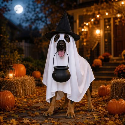 Puptailor Halloween Ghost Costume for Dogs