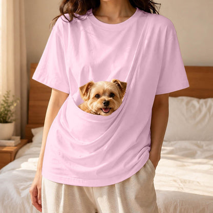 Solid Color Pet Carrier T-Shirt