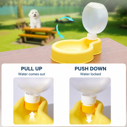 Portable Dog Water Bottle with Foldable Drinking