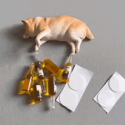 Puptailor Drunken Dog and Cat Car Ornament
