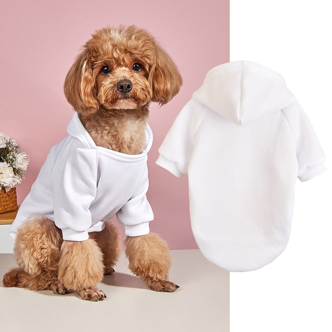 Personalized Solid-Color Warm Pet Hoodie