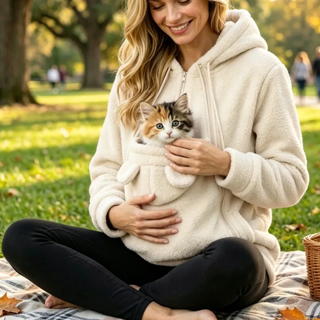 Custom Embroidered Pet Carrier Hoodie