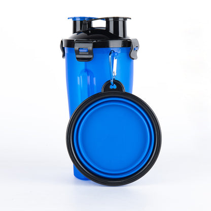 Portable 2-in-1 Pet Water & Food Cup for Outdoor