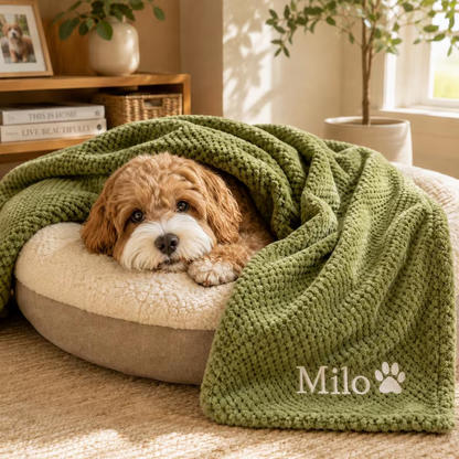 Personalized Coral Fleece Pet Blanket