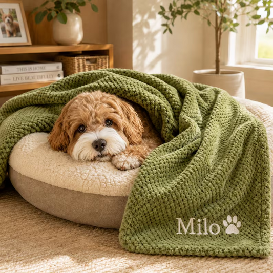 Personalized Coral Fleece Pet Blanket